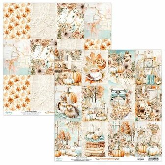 Scrappapier Autumn Splendor Labels 30.5x30.5cm p/vel