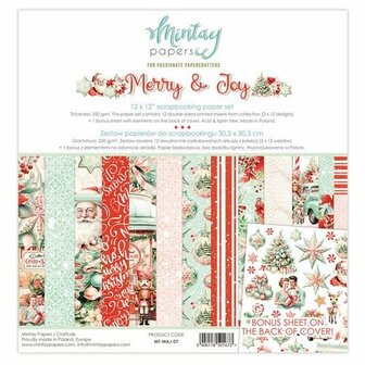 Paper pad 30.5x30.5cm Merry &amp; Joy p/12vel