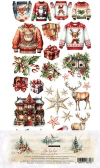  Extras set Ho Ho Ho 15x30.5cm p/6vel