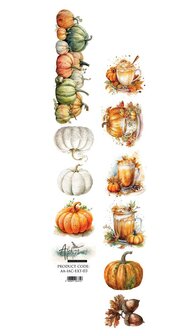 Papierstrook koffie pompoen 30x5 cm &ndash; In Autumn Colors 03