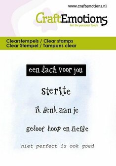 Clear stamp een lach voor jou 6x7cm p/st