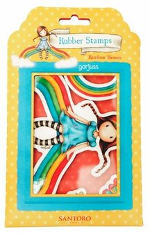 Rubber stamp Rainbow Heaven nr.688 cling p/st gorjuss