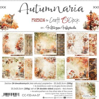 Paper pad 20.3x20.3cm Autumnaria p/24vel