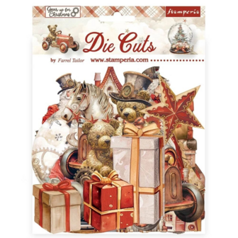 Die cuts Gear up for Christmas p/39st