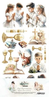 Extras set First Holy communion 15x30.5cm p/8vel