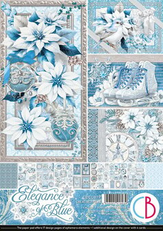 Paper pad Elegance of Blue A4 p/9vel