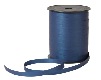 Lint donkerblauw Paperlook 10mm p/250m