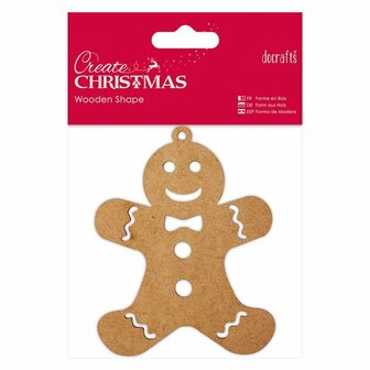 Houten gingerbread 10cm p/st