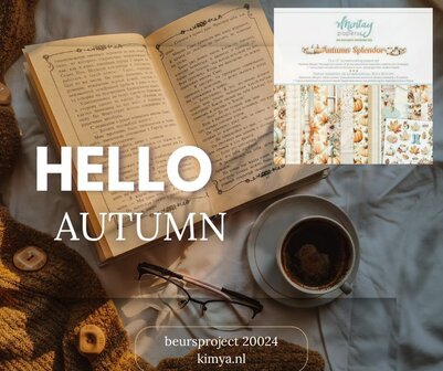 Beursproject najaar 2024 door Sandra met autumn splendor mintay papier