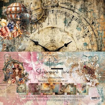 Paper pad  Steampunk Time 30.5x30.5cm p/6vel