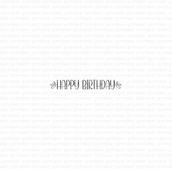 Stamp Happy birthday spetters 62x8mm p/st unmounted