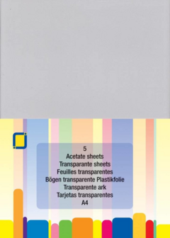 Transparante sheets acetate A4 p/5st