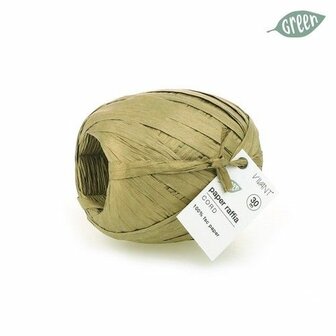 Raffia koord papier goud 5mm p/30m