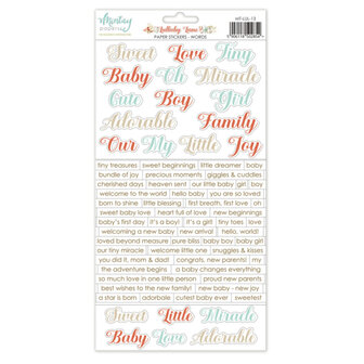 Stickers Lullaby lane words 15x30.5cm p/vel