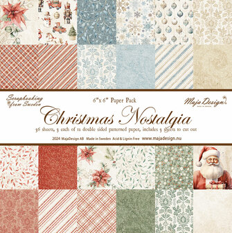 Paper pad 15x15cm Christmas Nostalgia p/36vel 