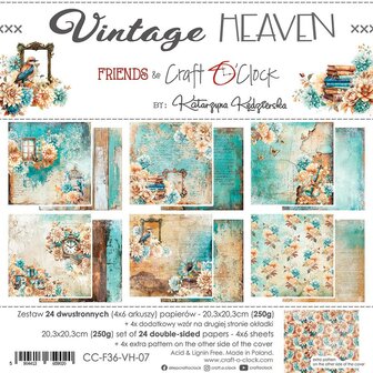 Paper pad 20.3x20.3cm Vintage Heaven p/24vel