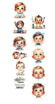 Papierstrook baby jongen &ndash; My Little Baby 01