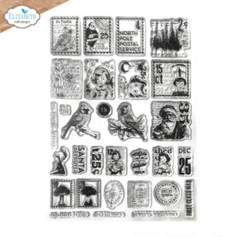 Clear stamp Postage Stamps 2 kerst p/st