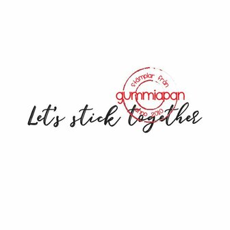 Stamp Let&acute;s stick together 72x12mm p/st rubber unmounted 