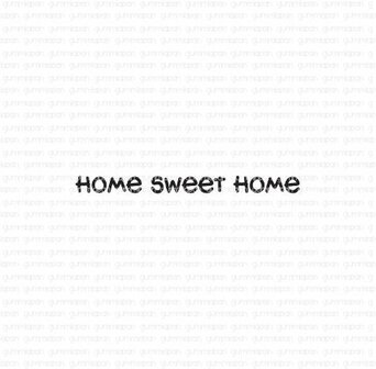 Stamp Home sweet home 35x4mm p/st rubber unmounted 