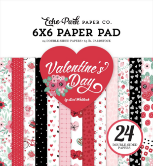 Paper pad 15x15cm Valentine&#039;s Day p/24vel