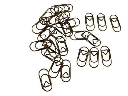 Mini paperclips brons 2cm p/25st