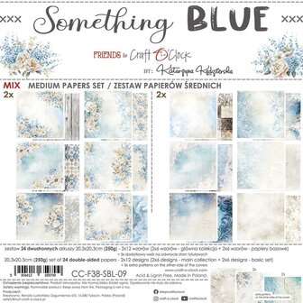 Mix paper pad 20.3x20.3cm Something Blue p/24vel