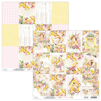 Scrappapier Blossom Serenity Labels 30.5x30.5cm p/vel