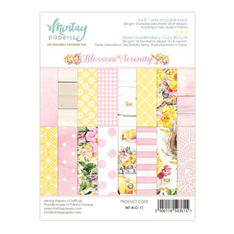 Paper pad 15x20cm Blossom serenity p/24vel