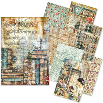 Rice Paper Book Lover A5 mixed set p/8vel