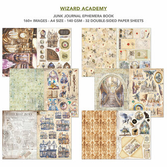 Wizard Academy A4 Junk Journal Ephemera Book p/32vel