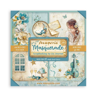 Paper pad 20x20cm Masquerade maxi (single face) p/22vel