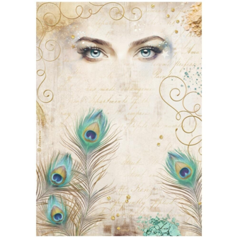 Rice Paper Masquerade A4 p/vel Eyes And Feathers 