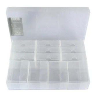 Opberg box A4 304x216x55mm (binnen) 13 losse bakjes p/st transparant