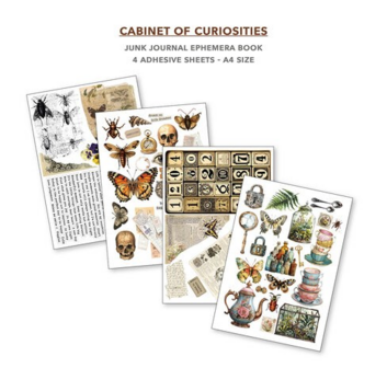 Cabinet of Curiosities A4 Junk Journal Ephemera Book p/32vel