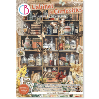 Cabinet of Curiosities A4 Junk Journal Ephemera Book p/32vel