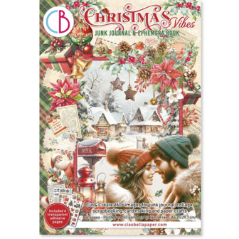 Christmas Vibes A4 Junk Journal Ephemera Book p/32vel