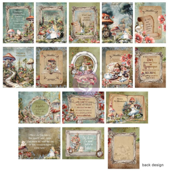 Cards 7.5x10cm Return To Wonderland p/45vel journaling cards