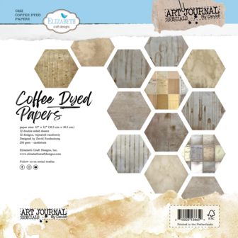 Paper pad Coffee Dyed Papers 30.5x30.5cm p/12vel