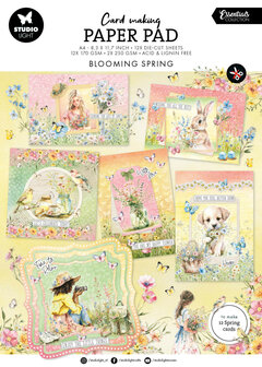 Studio light Blooming Spring A4 Card Making Paper Pad p/14vel