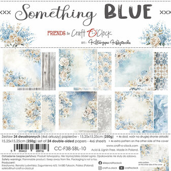 Paper pad 15.2x15.2cm Something Blue p/24vel