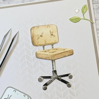 Stans bureau stoel 38x62mm p/st