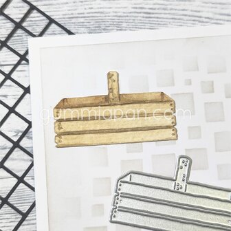 Stans houten mandje 48x29mm p/st