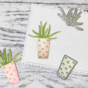 Stans bloempot met plant p/st
