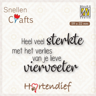 Clear stamp hartendief heel veel sterkte p/st