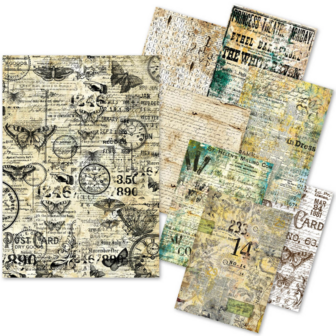 Time Capsule Craftmix Mixed A5 Paper Pack p/8vel