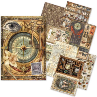 Rice Paper Cabinet of Curiosities deel 2 A5 mixed set p/8vel