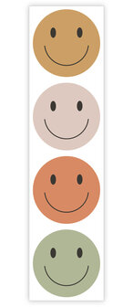 Sticker smiley 35mm p/20st assorti kleuren