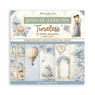 Paper pad 20x20cm Timeless p/10vel
