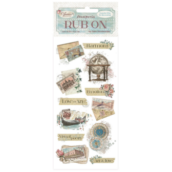 Venice City of Art Rub-On 10x21cm letters